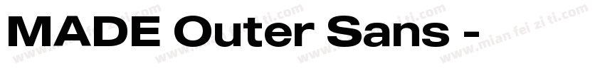 MADE Outer Sans字字体转换